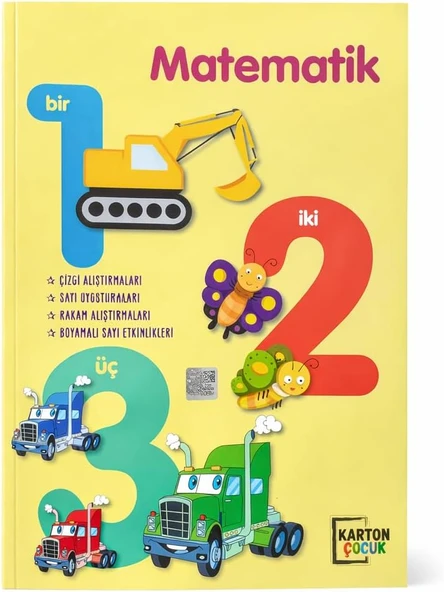 Matematik Resim Boyama Kitabı 12 Renk Boya Kalemi Seti, Çizgi Rakam Alıştırmaları Boyamalı Sayı Etkinlikleri 80 Sayfa Karton Çocuk ürün görseli 1