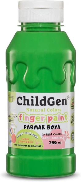 Süper Yıkanabilir Parmak Boya 350Ml - Yeşil ürün görseli 1
