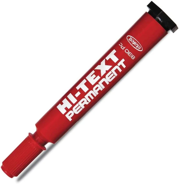 Hi-Text Permanent M. Yuvarlak Uç Kırmızı 830Pb ürün görseli 1