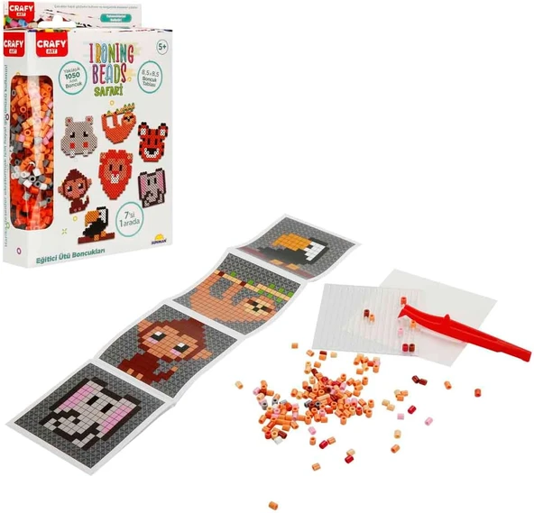Crafy Hobi Boncuk Aktivite Set Safari ürün görseli 1