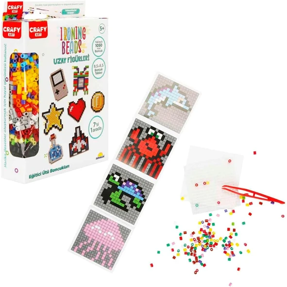 Crafy Hobi Boncuk Aktivite Set Uzay Figürleri ürün görseli 1