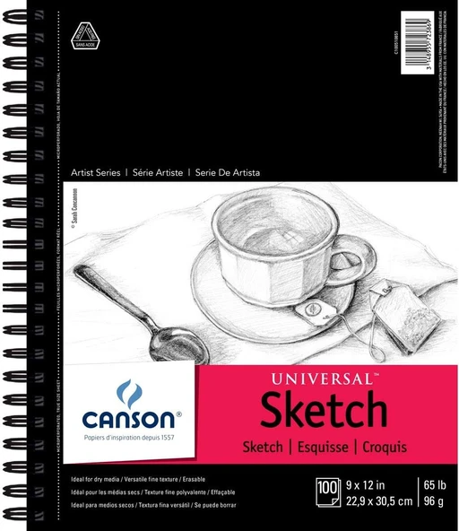 Canson Artist Series Universal Skizzenblock 0 9" X 12" 0 ürün görseli 1