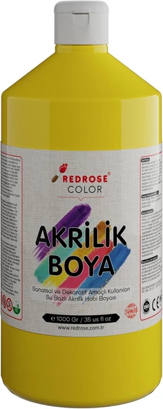 Red Sarı Akrilik Boya 1000 Gr ürün görseli 1