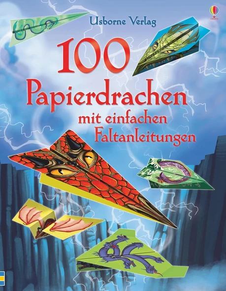 100 Papierdrachen Mit Einfachen Faltanleitungen: Mit Heraustrennbaren Motivbögen ürün görseli 1