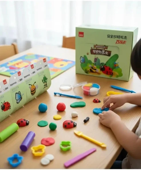 Miniso Kil Serisi Muhteşem Böcek Eğitici Figür Şekillendirme Seti 15,5 Cm, 2017096410109 ürün görseli 1
