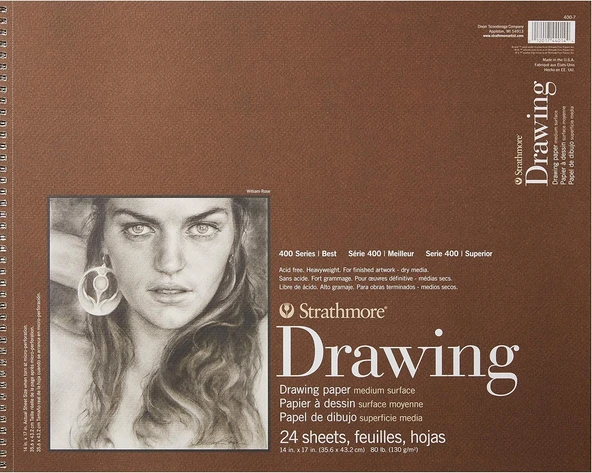 Strathmore (400-7 400 Serisi Çizim Pedi, 14"X17", Fildişi/Krem ürün görseli 1