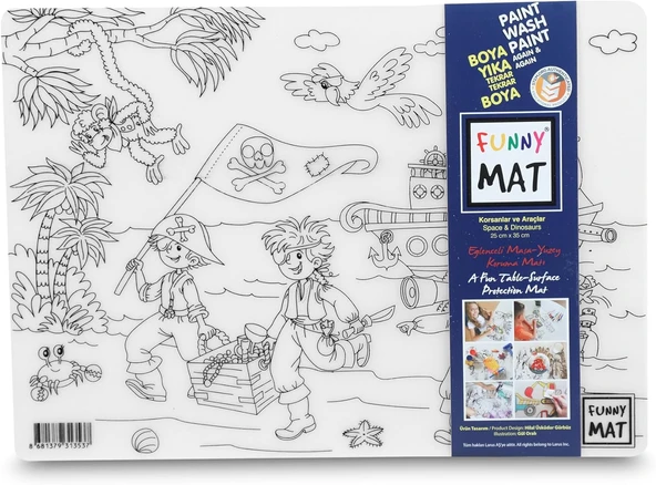 Funny Mat Korsanlar & Araçlar, 25X35Cm ürün görseli 1