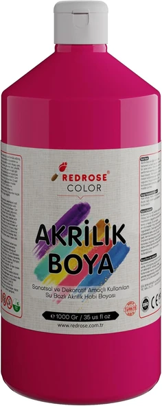 Red Fuşya Akrilik Boya 1000 Gr ürün görseli 1