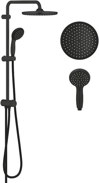 Grohe Vitalio Start System 250 Flex Duş Sistemi | Yön Değiştiricili | Duvar Dışı Bağlantılı | Su Tasarruflu | Duş Başlığı | Mat Siyah | 266802430 ürün görseli 1