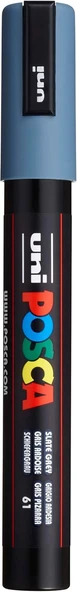 Posca Uni-Ball Pc-5M Su Bazlı Poster Markörü, Kurşun Gri ürün görseli 1