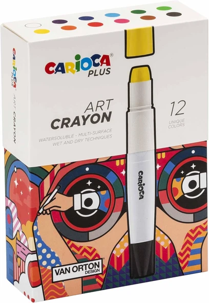 Carioca Crayon Boya 12'Li (Sert Kutu) ürün görseli 1
