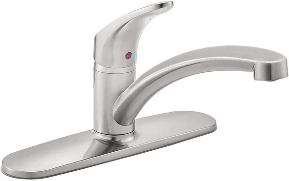 American Standard 7074000.075 Colony Paslanmaz Çelik Deckplate Ile Tek Kulplu Mutfak Bataryası ürün görseli 1