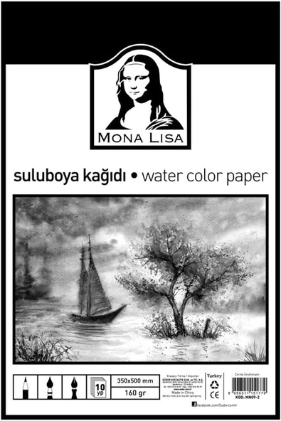 Sudor Südor Sulu Boya Kağidi 35 * 50 Cm 160 Gr. 10 Yaprak ürün görseli 1