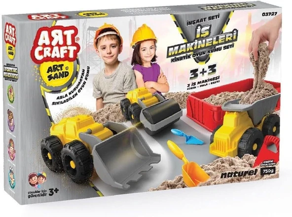 03727 Iş Makineleri Kum Seti 750 Gr Çok Renkli ürün görseli 1