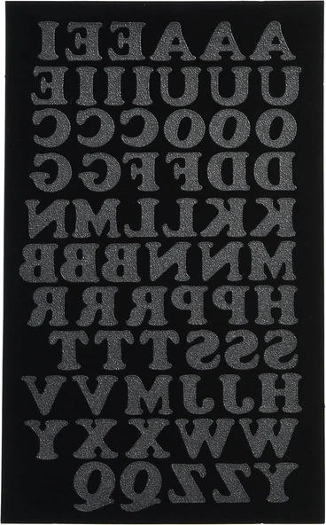 Dritz Iron-On Letters Ütüyle Yapıştırmak Için Harfler, Siyah, 3/4 Inç ürün görseli 1