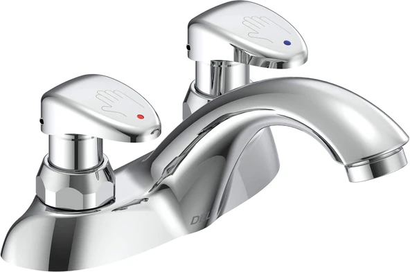Musluk 86T1153 86T Two Handle Metering Slow-Close Lavatory Musluk, Krom By Musluk ürün görseli 1