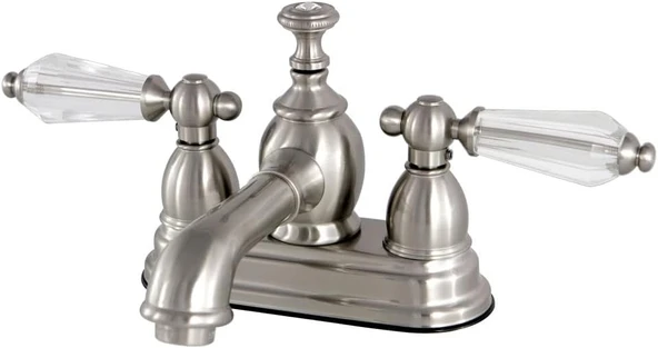 Brass Ks7008Wll Wilshire 10 Cm Merkez Seti Pirinç Açılır Lavabo Bataryası, Saten Nikel, 10,96 Cm Ağız Erişiminde ürün görseli 1