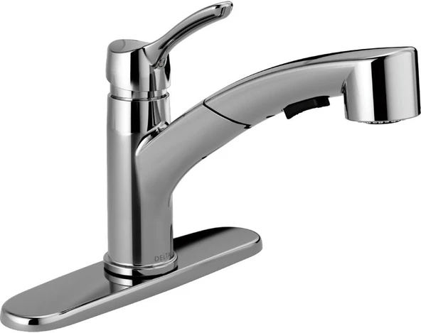 Faucet 4140-Tp-Dst Collins Tek Saplı Trakt-Paket Çekmeli Mutfak Bataryası, Krom ürün görseli 1