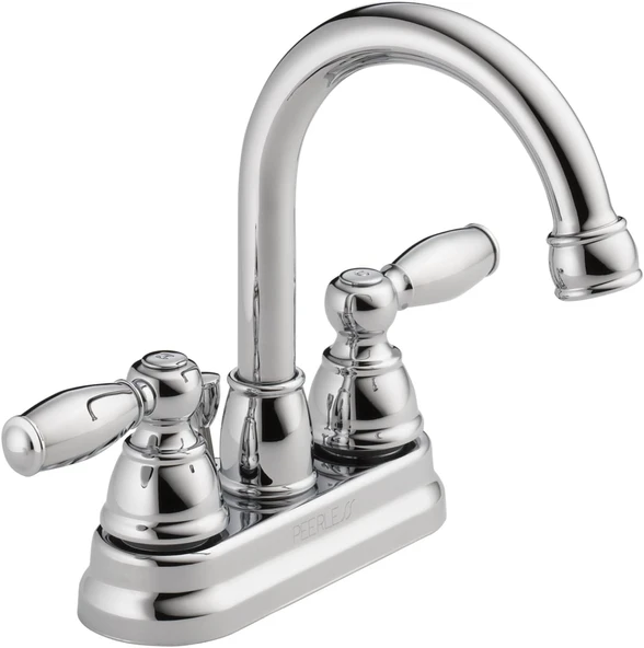 Peerless Claymore Centerset Banyo Bataryası, Krom Banyo Lavabo Bataryası, 2 Kolu Banyo Bataryası, Pop-Up Tahliye Montajı, Krom P299685Lf ürün görseli 1