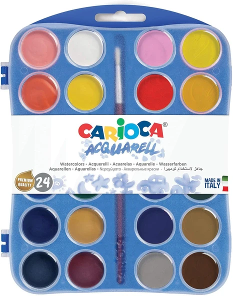 Carioca Sulu Boya 30 Mm Fircali 24'Lu ürün görseli 1