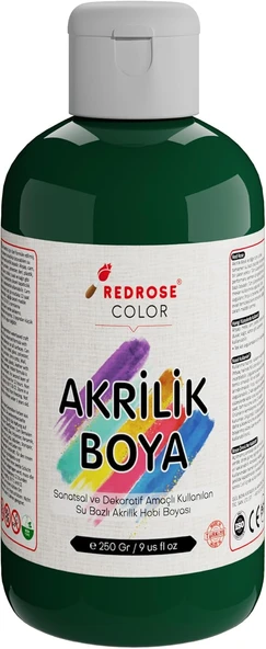 Red Koyu Yeşil Akrilik Boya 250 Gr ürün görseli 1