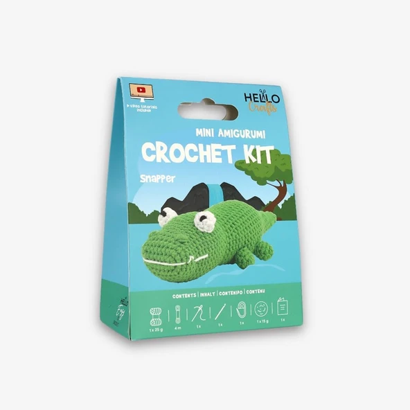 Mini Amigurumi Crochet Kit Snapper ürün görseli 1