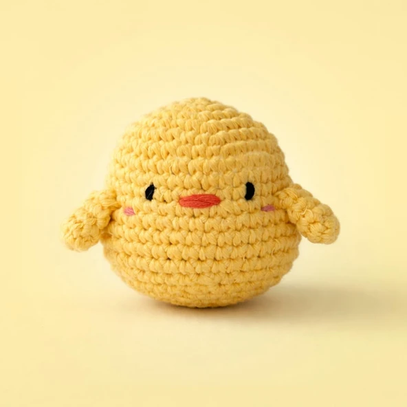 Mini Civciv Örgü Kiti - Amigurumi Tığ Kiti ürün görseli 1