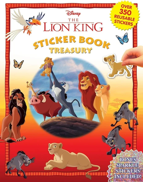 Phidal - The Lion King Sticker Book Treasury Activity Book For Kids Children Toddlers Ages 3 And Up, Holiday Christmas Birthday Gift ürün görseli 1