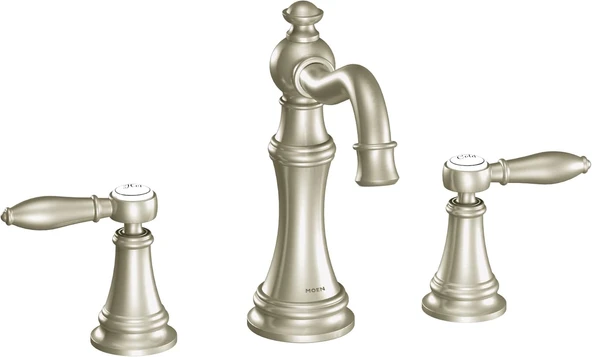 Moen Ts42108Bn Weymouth Two-Handle High Arc Banyo Musluk Trim Kiti Without Valve, Fırçalanmış Nikel By Moen ürün görseli 1