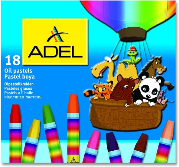 Adel Karton Kutu Pastel Boya Renk ürün görseli 1