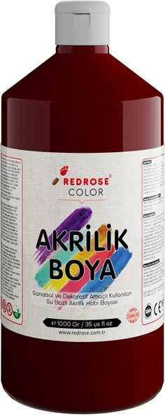 Red Bordo Akrilik Boya 1000 Gr ürün görseli 1