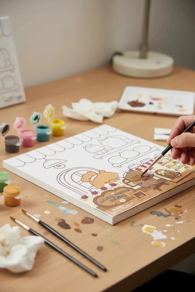 Miniso Kapibara Çerçeveli Boyama Seti 25 Cm, 2023931210100 ürün görseli 1