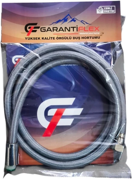 Garantiflex Örgülü Duş Hortumu, 150 Cm, Anti Twist Sistemi, 1/2-1/2 Bağlantı, Esnek, Yüksek Basınç Dayanımlı ürün görseli 1