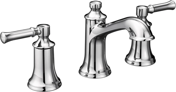 Moen T6805 Dartmoor Two-Handle Low Arc Bathroom Faucet Without Valve, Chrome ürün görseli 1