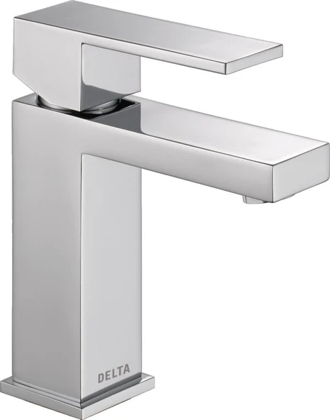 Faucet Tek Delikli Banyo Bataryası, Tek Kolu Banyo Bataryası Krom, Banyo Lavabo Bataryası, Tahliye Montajı, Krom 567Lf-Pp ürün görseli 1