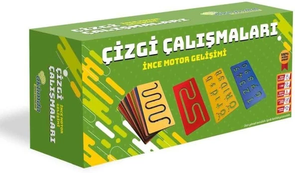 Akılda Zeka Oyunları Çizgi Çalışmaları - İnce Motor Gelişimi ürün görseli 1