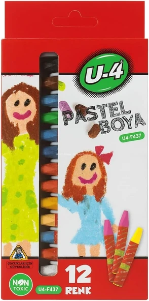 Pastel Boya Seti, 12 Renkli, Okul Sanat Kullanımına Uygun, Çocuklar İçin, Pastel Boya Kalemi, Kolay Uygulanabilir, Renkli, Yüksek Kalite, 12'Li ürün görseli 1