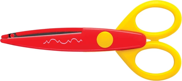 Kids,Kr-53 Dalga Şeki̇lli̇ Makas,138 Mm Laci̇vert ürün görseli 1
