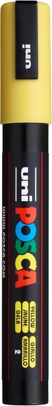 Uni-Ball Pc-5M Su Bazlı Poster Markörü, Sarı ürün görseli 1