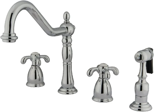 Pirinç Kb1791Txbs Fransız Country Breitgefaechert Mutfak Musluk Pirinç Spray, Krom Kaplama ürün görseli 1