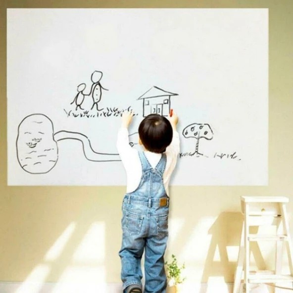 Silinebilir Kalemli Sticker Duvara Yapışabilen Yazı Tahtası 60X100 Cm ürün görseli 1