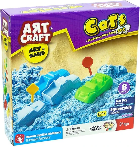500 Gr Artsand Arabalar Kum Seti̇ ürün görseli 1