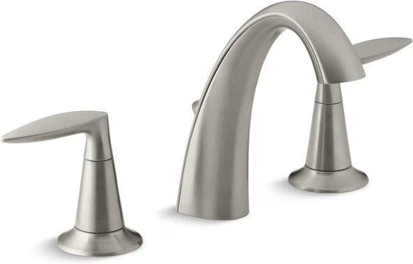 Kohler K-45102-4-Bn Alteo Banyo Bataryası, Banyo Lavabo Bataryası, Alteo Koleksiyonu, Fırçalanmış Nikel Metal Tahliyeli 2 Saplı Yaygın Musluk ürün görseli 1