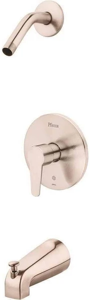 Pfister Pfirst R89070K Fırça Nikel 1 Saplı Küvet Duş, Sadece Daha Az Duş Başlığı ürün görseli 1