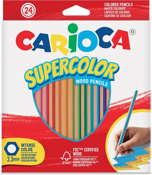 Carioca Supercolor Kuru Boya Kalemi 24'Li ürün görseli 1