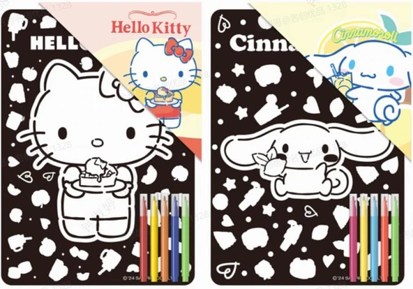 Sanrio Hello Kitty Arkadaşları Boyama Seti (2 Çeşitli Model)(A) ürün görseli 1