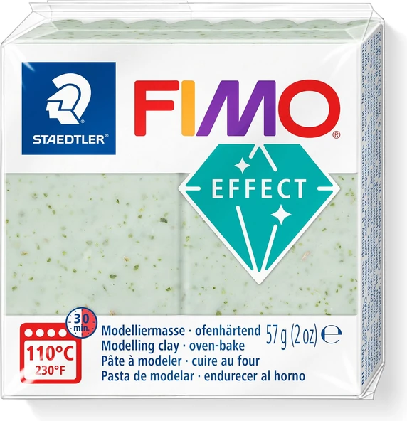 Staedtler Fimo 8010-570 Fimo Effect Modelleme Kili 57 Gr Botanik Yeşil ürün görseli 1