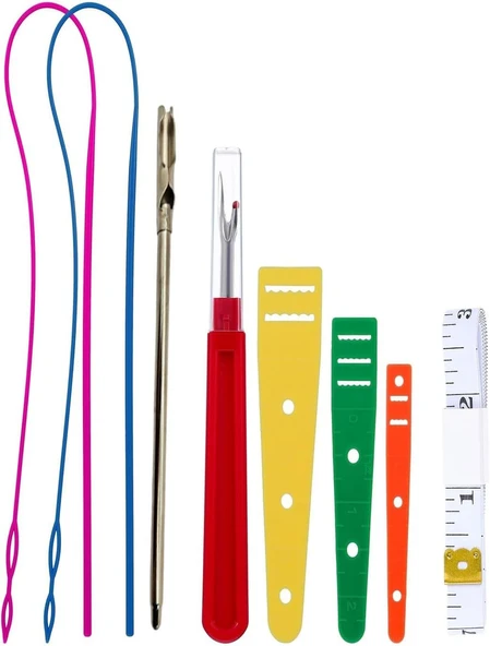 Bel Lastik Takma Kordon İplik Geçirme Aparatı Set ürün görseli 1
