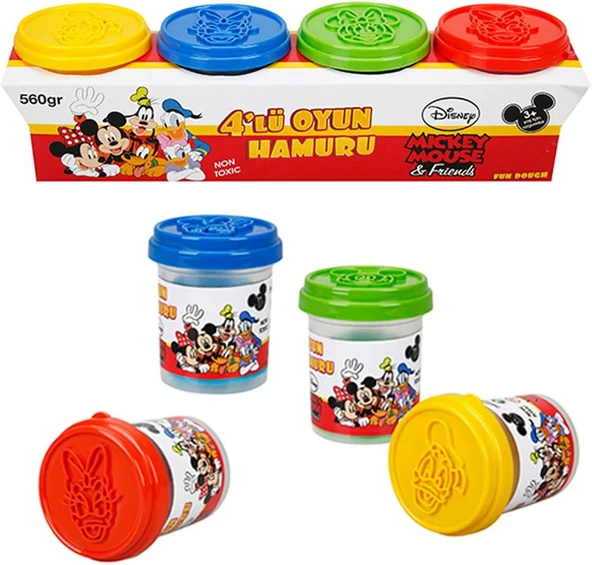 Fun Dough Mickey Mouse 4'Lü Oyun Hamuru ürün görseli 1