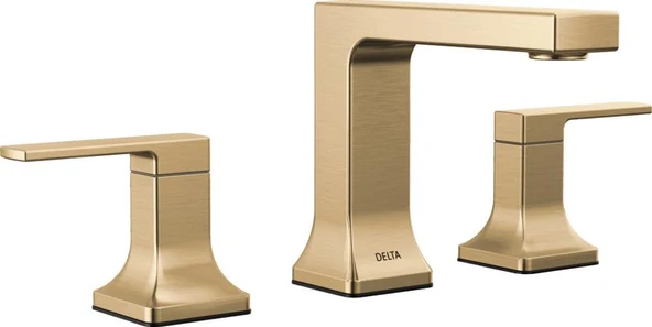 Musluk Velum Yaygın Banyo Bataryası 3 Delik, Altın Banyo Lavabo Bataryası, 2 Saplı Banyo Bataryası, Banyo Bataryası, Banyo Bataryası, Şampanya Bronz 3537Lf-Czmpu ürün görseli 1